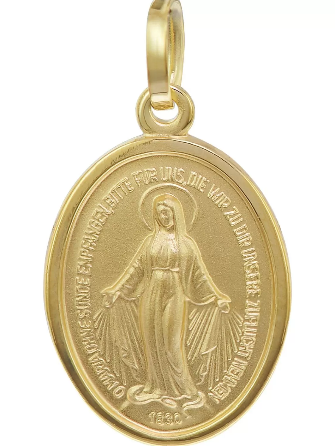 trendor Madonna Milagrosa Gold-Anhanger 8 Karat 16 Mm | Damenschmuck