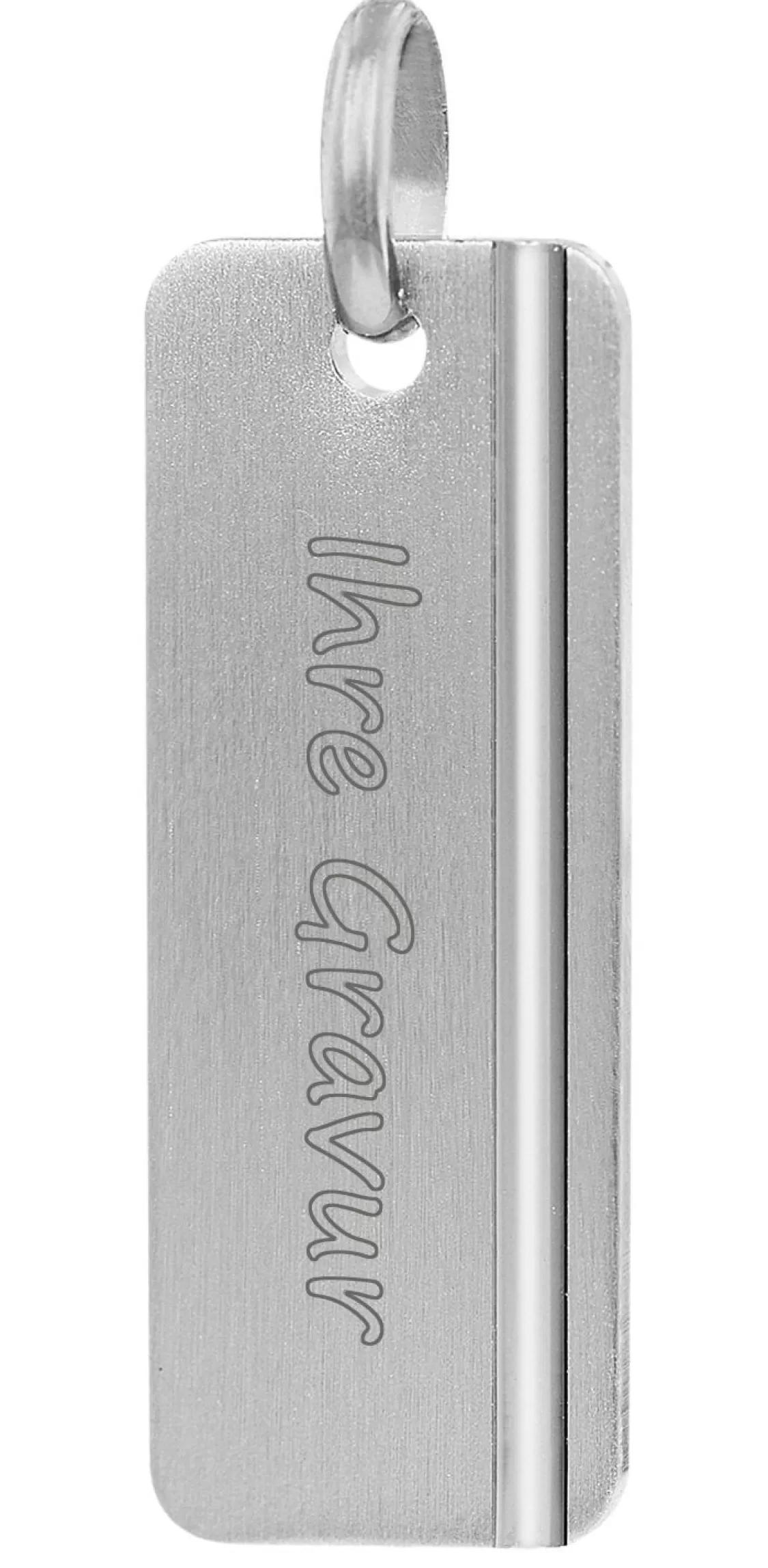 trendor Manner Anhanger Mit Gravur 925 Silber 33 X 12 Mm | Herrenschmuck