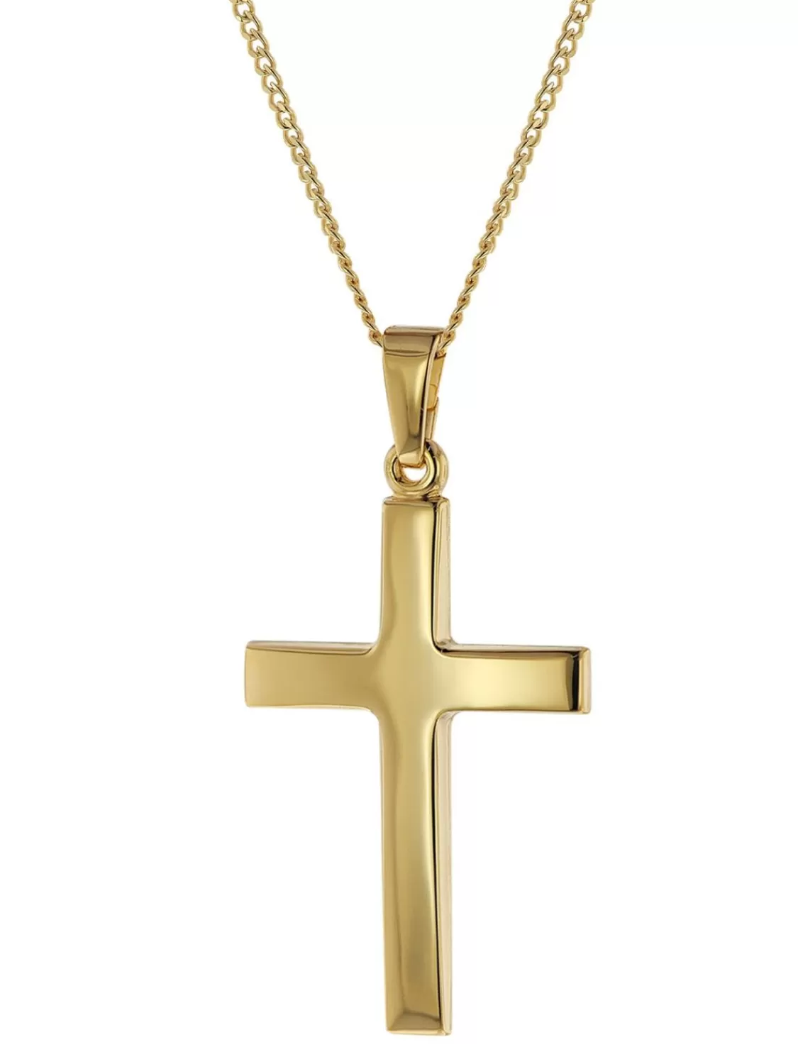 trendor Manner-Halskette Mit Kreuz Gold 333/8K Kreuz-Anhanger 31 Mm | Herrenschmuck