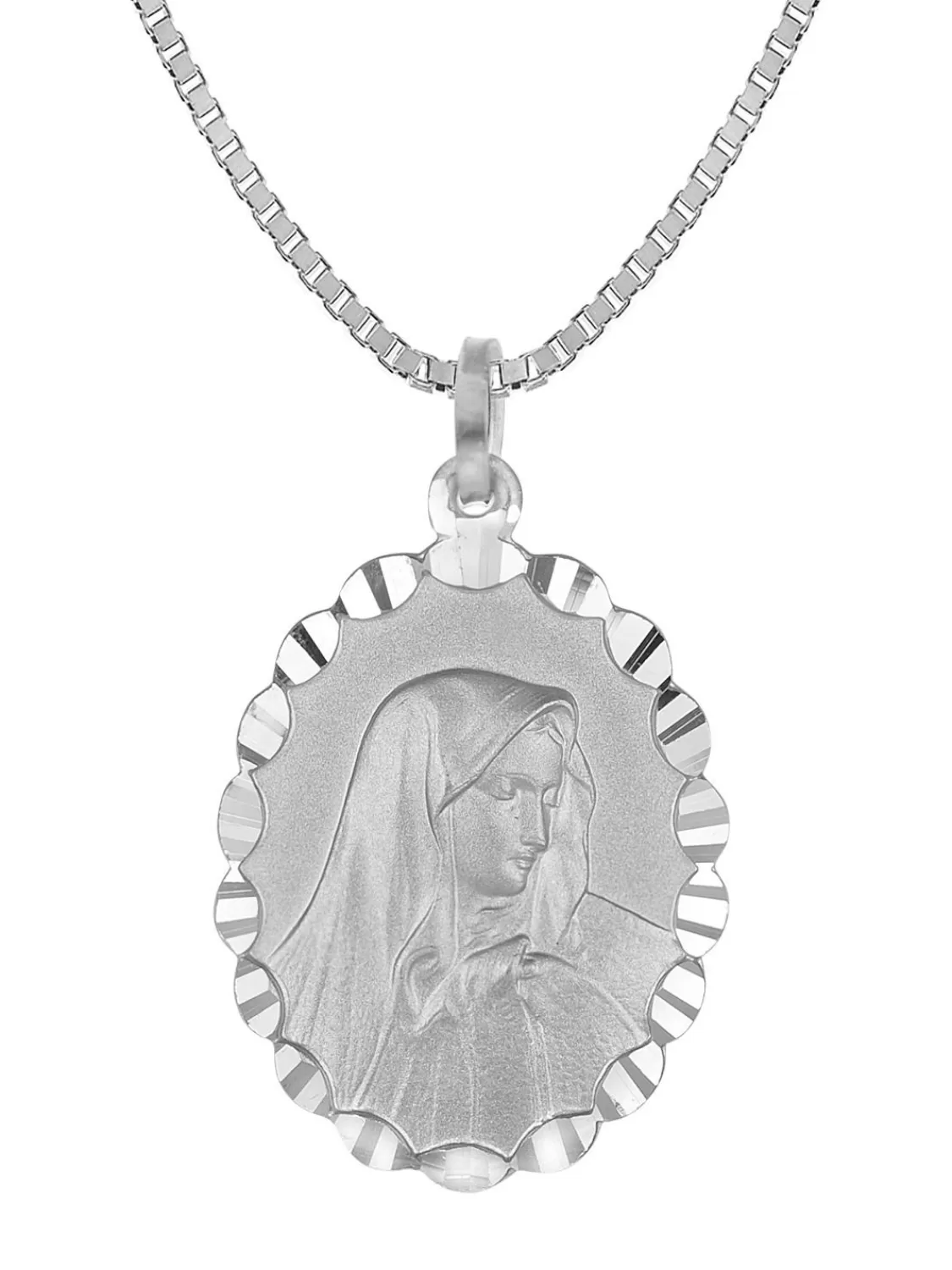 trendor Mater Dolorosa Anhanger Mit Herrenkette Silber | Herrenschmuck