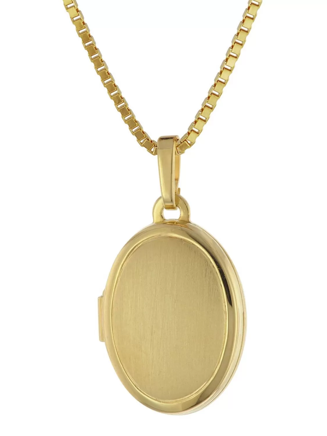 trendor Medaillon 333 Gelbgold Mit Vergoldeter Silberkette | Damenschmuck