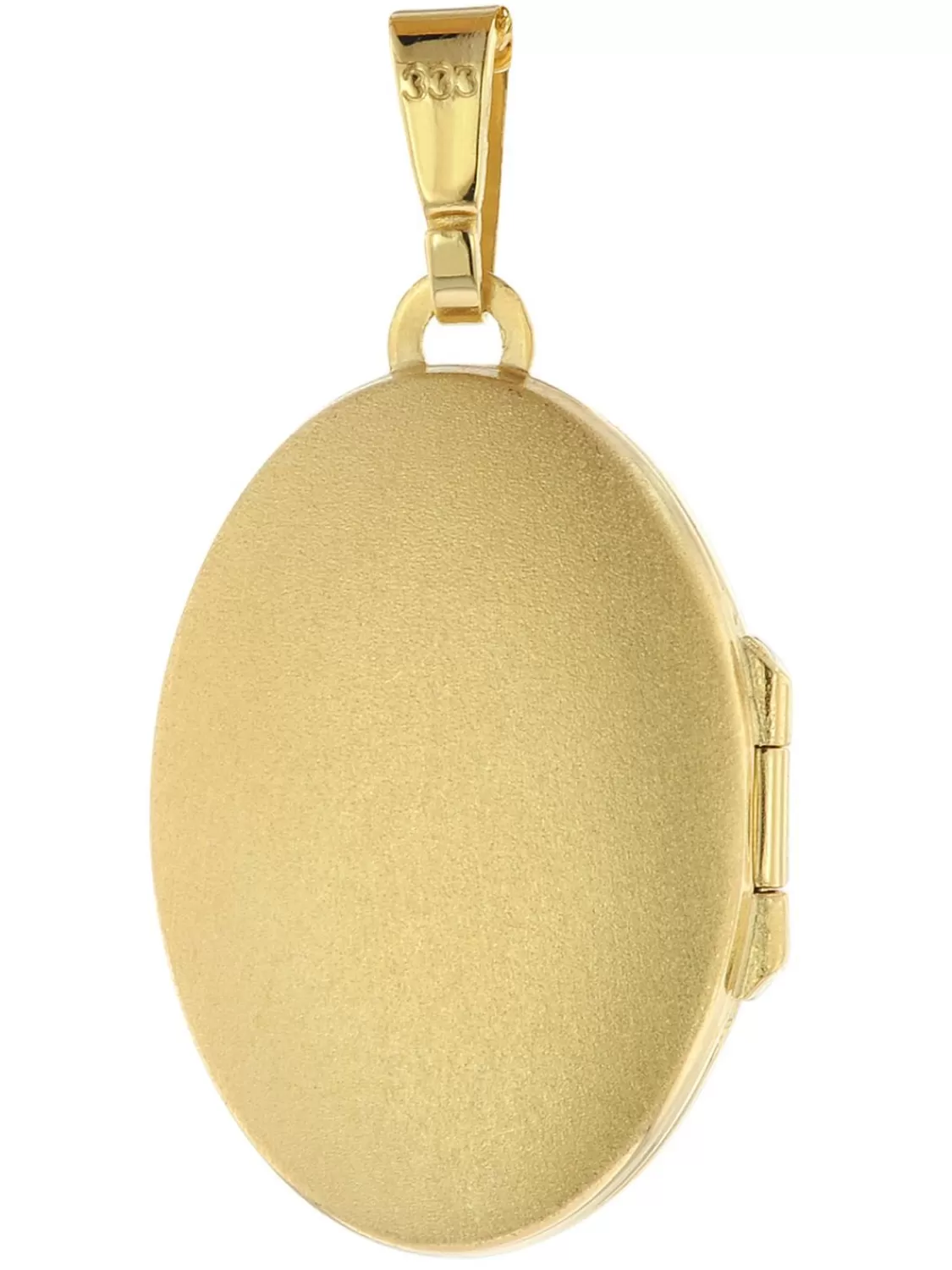 trendor Medaillon 333 Gold (8 Karat) + Vergoldete Silber-Halskette | Damenschmuck