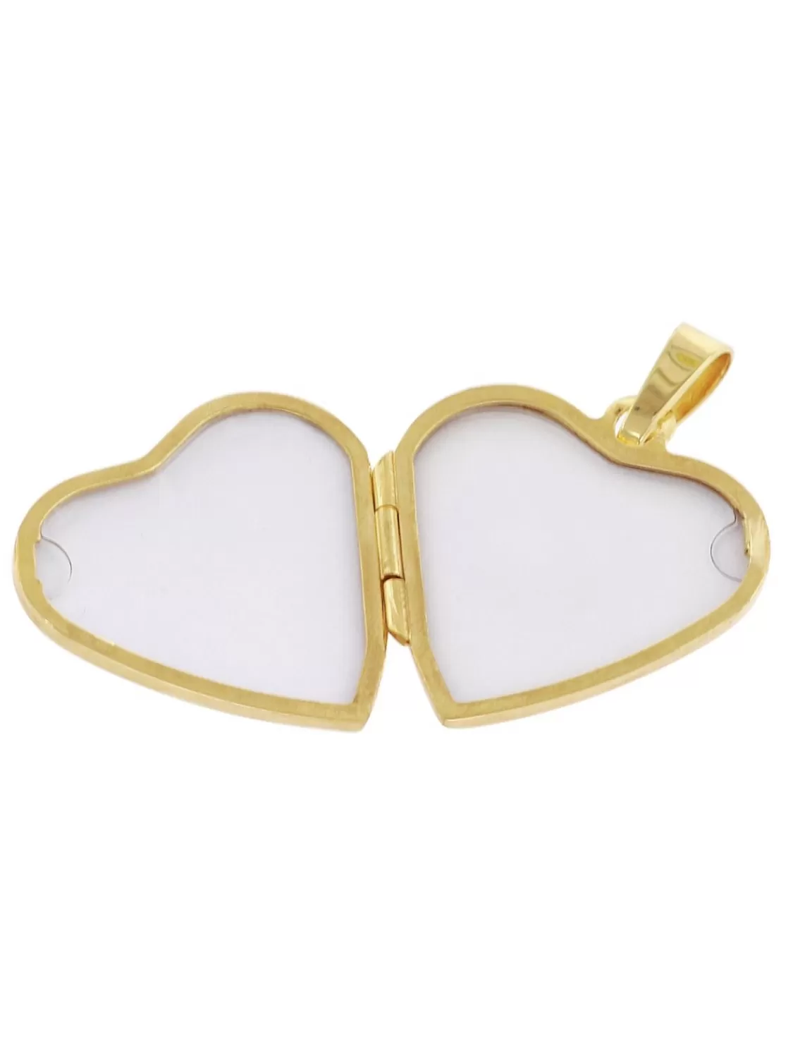 trendor Medaillon Herz Mit Kette Gold Plattiertes 925 Silber | Damenschmuck