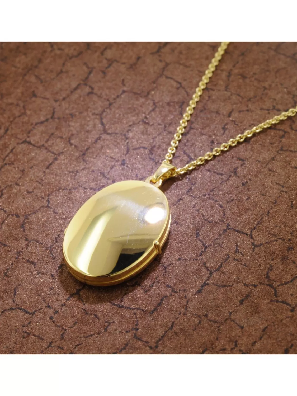 trendor Medaillon Mit Halskette Fur Damen Gold Auf Silber 925 | Damenschmuck