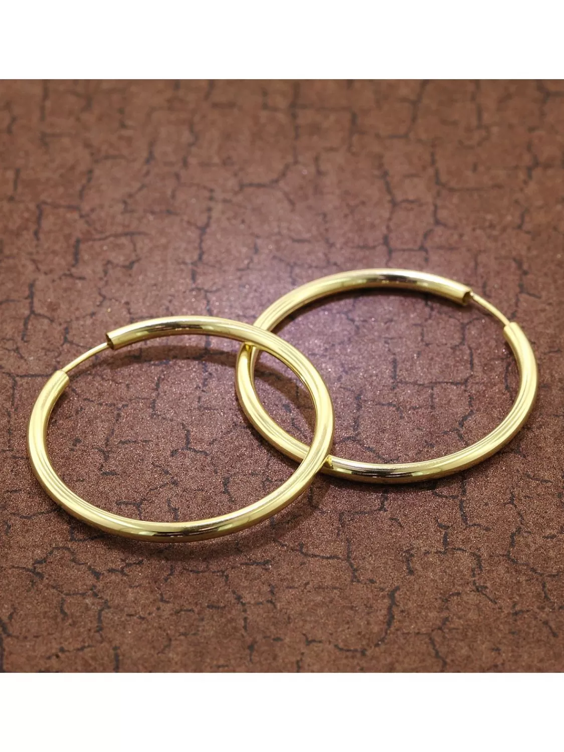 trendor Ohrringe Creolen Gold 333 / 8K Breite 2,5 Mm O 40 Mm | Damenschmuck