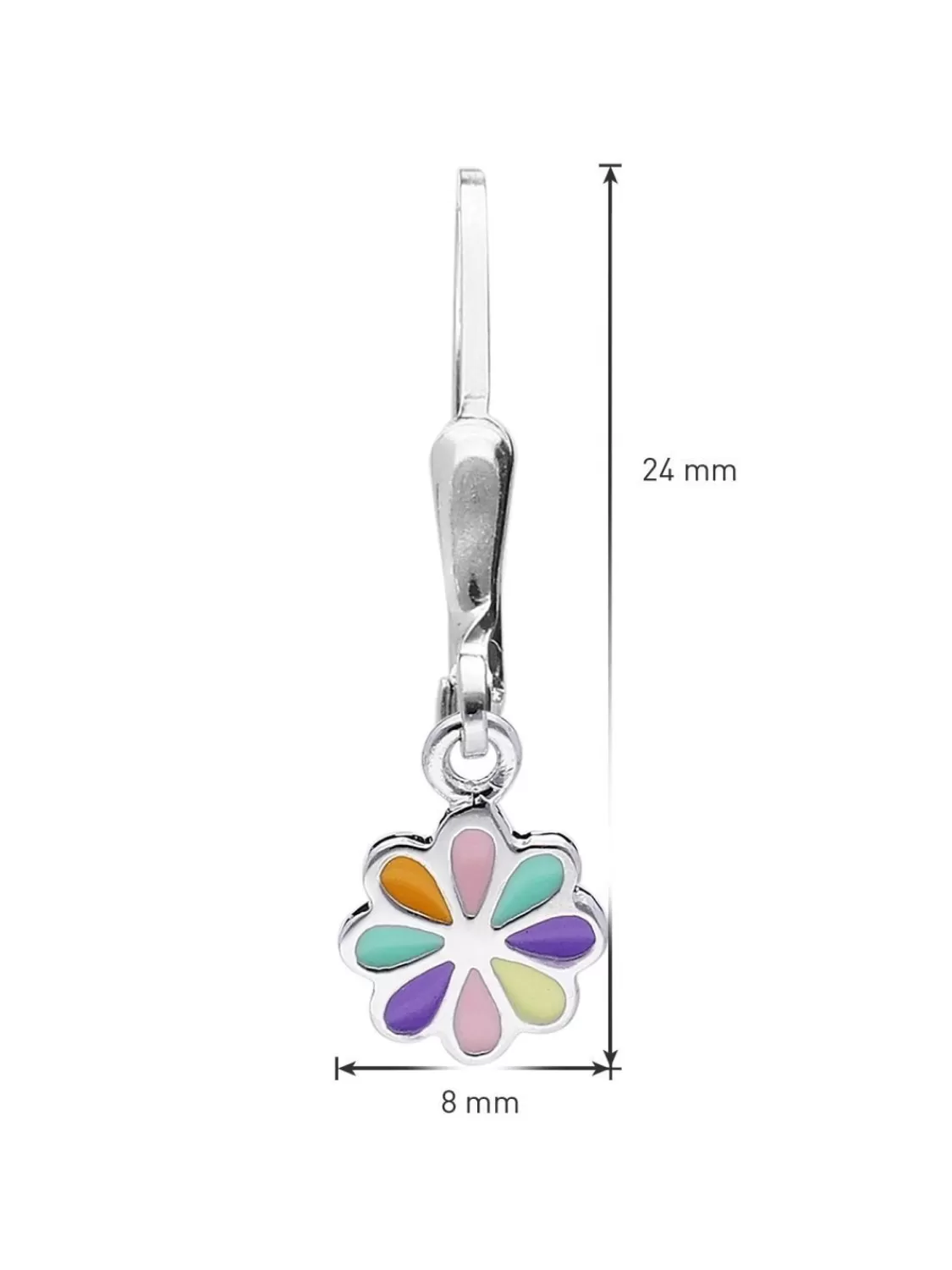 trendor Ohrringe Fur Madchen Silber 925 Ohrhanger Mit Blute | Kinderschmuck