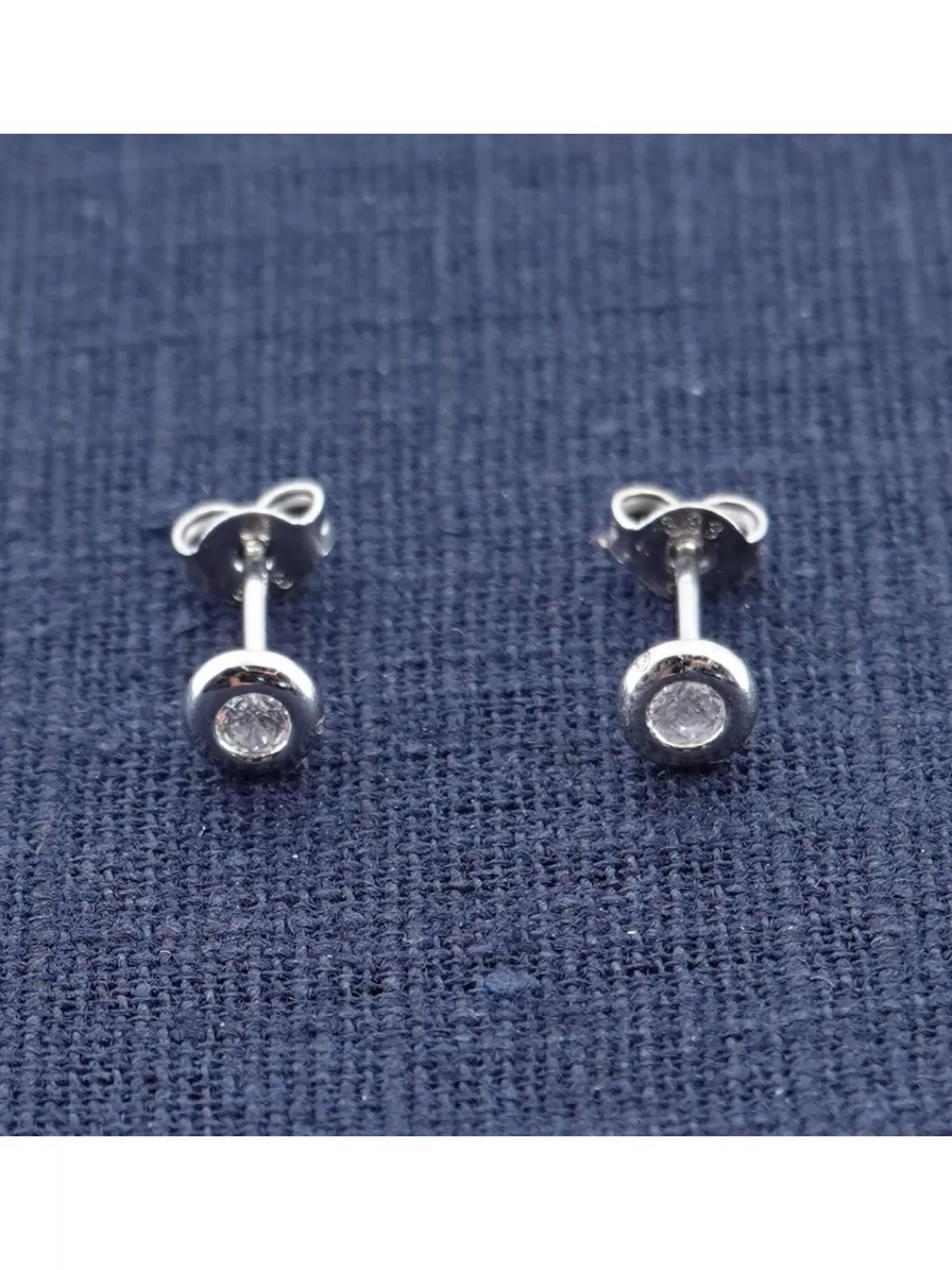 trendor Ohrringe Weisgold 333/8K Zirkonia Ohrstecker O 5 Mm | Damenschmuck