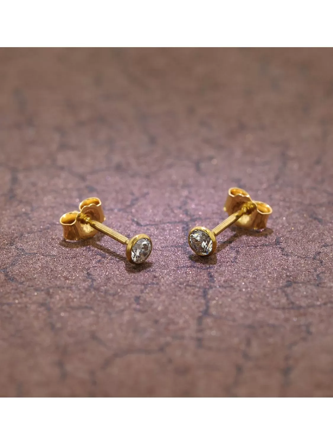 trendor Ohrstecker Fur Damen Und Herren 333 Gold Zirkonia 3,5 Mm | Damenschmuck