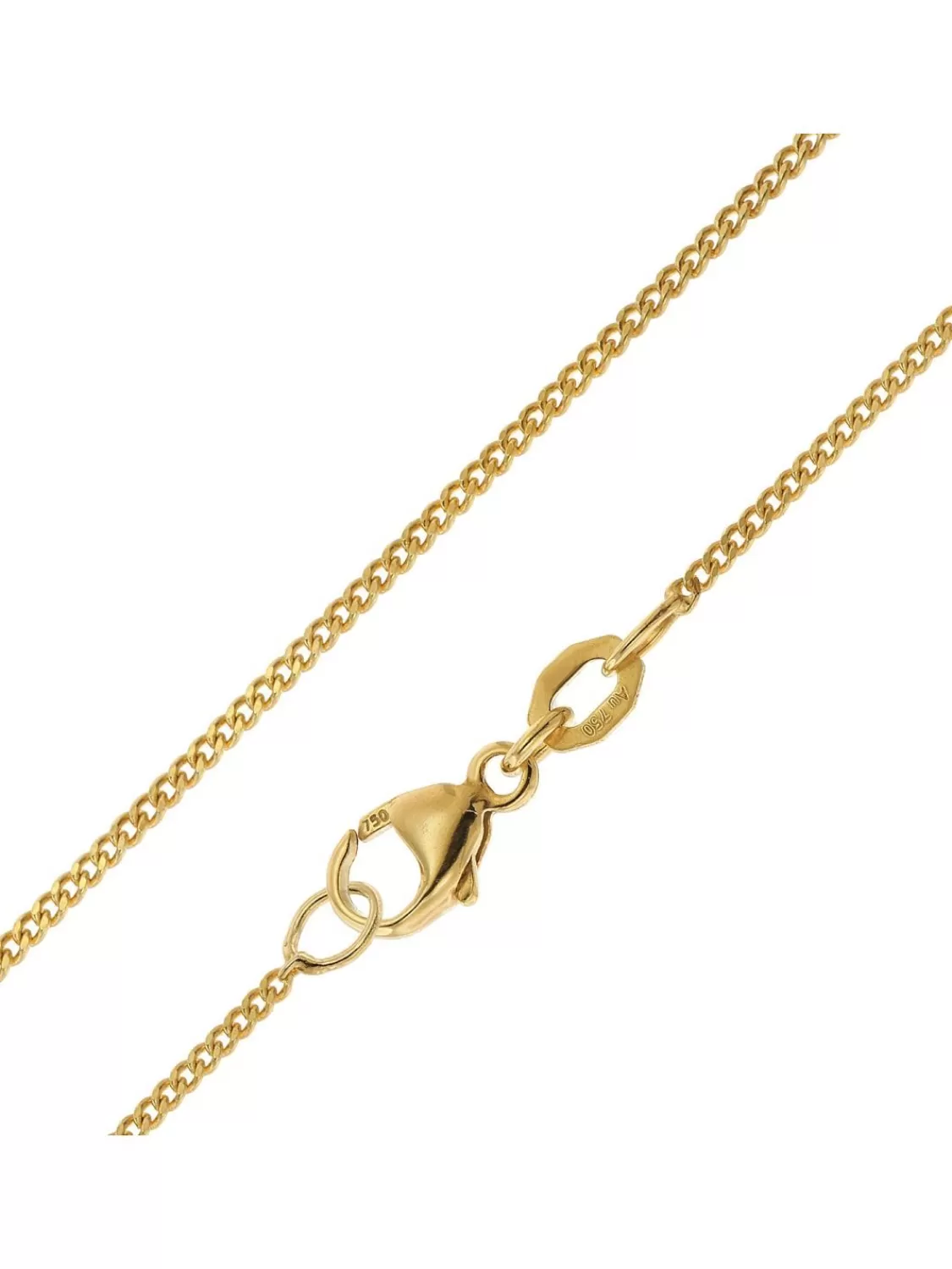 trendor Panzerkette 750 Gold 18 Kt Halskette 1,2 Mm Breit | Herrenschmuck