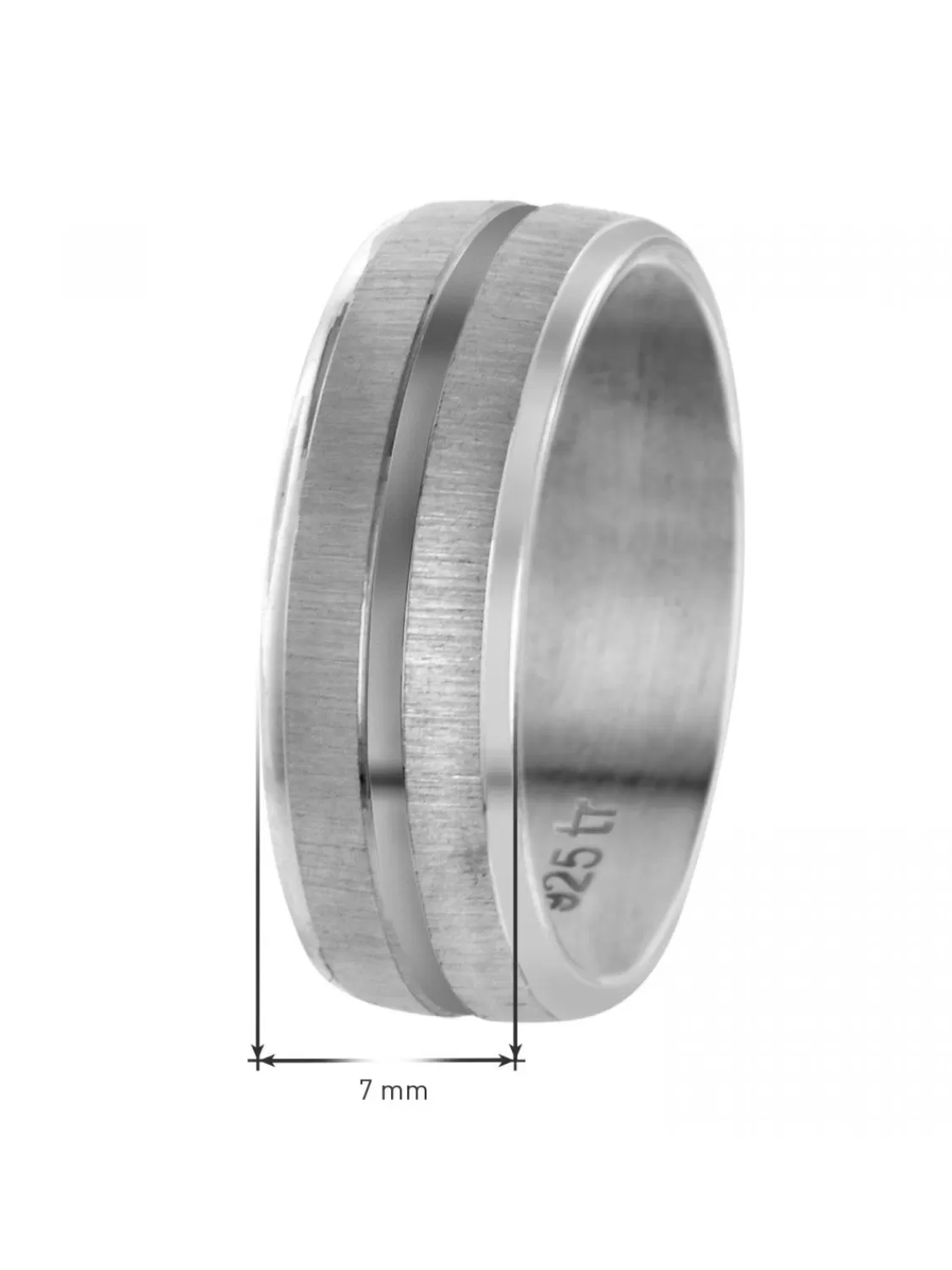 trendor Partnerring Fur Damen Und Herren Silber 925 Breite 7 Mm | Herrenschmuck