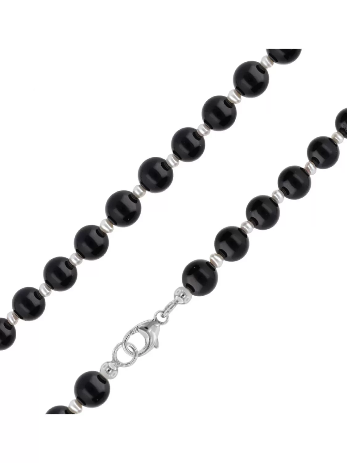 trendor Perlenkette Fur Manner Mit Onyx- Und Suswasserperlen 50 Cm | Herrenschmuck