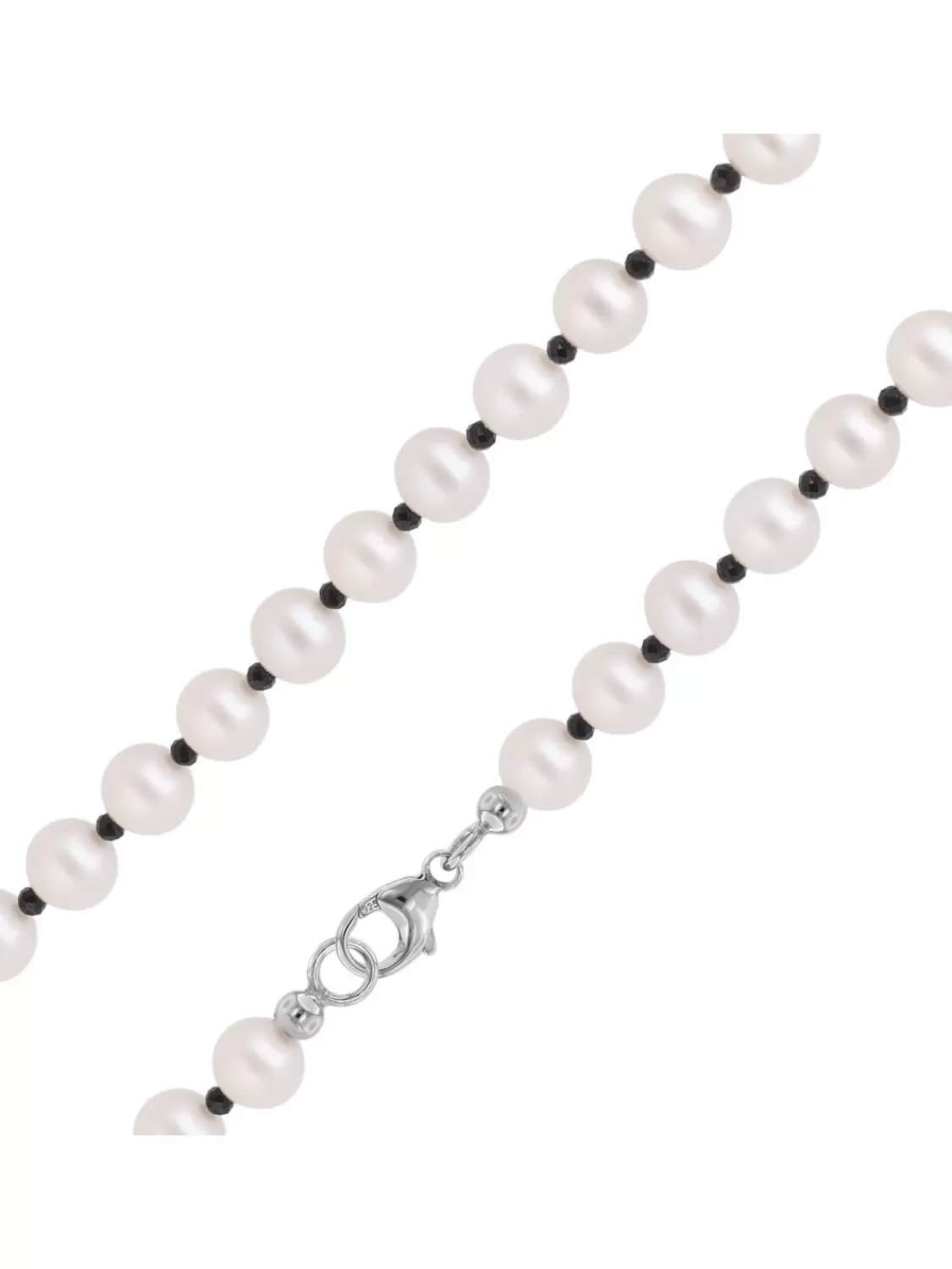 trendor Perlenkette Fur Manner Mit Schwarzem Spinell 50 Cm | Herrenschmuck