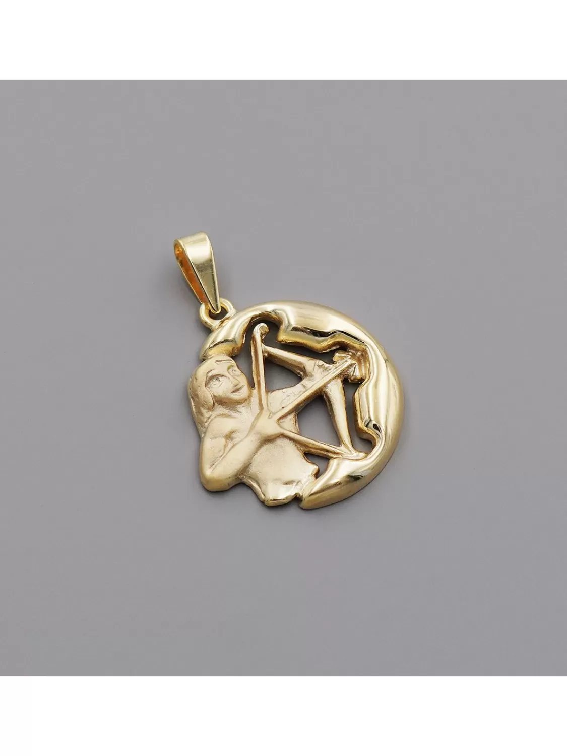 trendor Schutze Sternzeichen Anhanger Gold 333 (8 Karat) O 21 Mm | Herrenschmuck