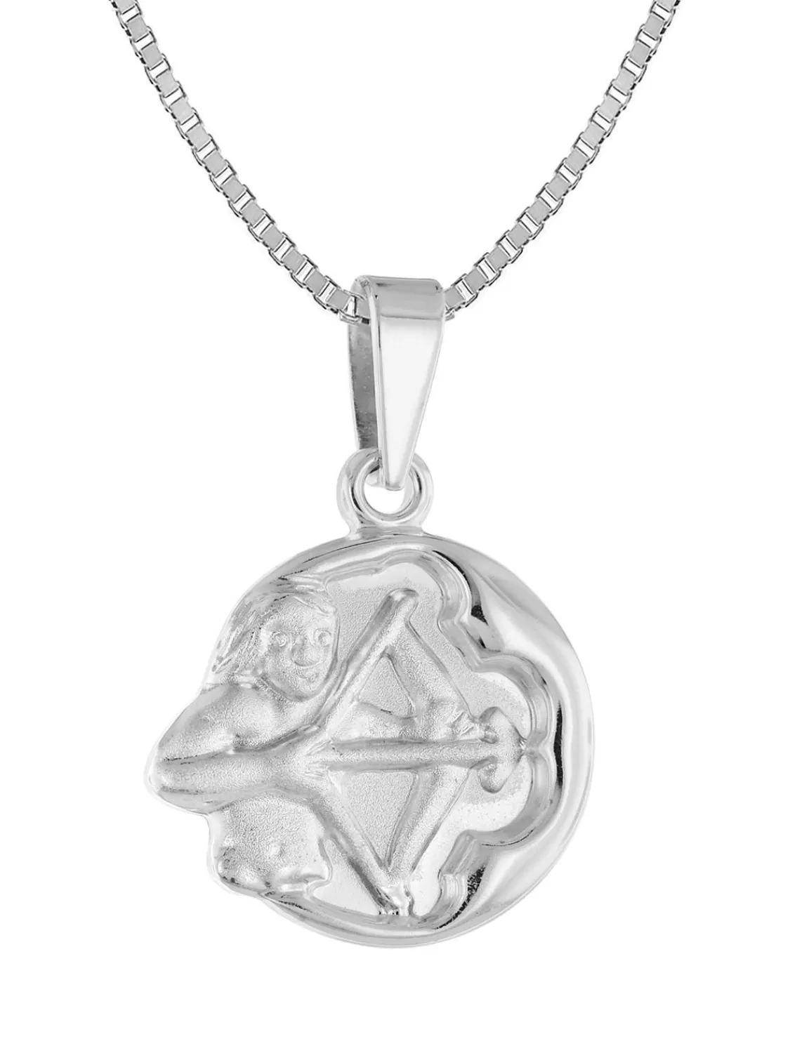 trendor Schutze Sternzeichen Mit Halskette 925 Silber O 15 Mm | Kinderschmuck