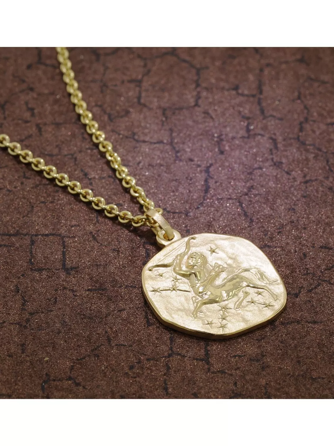 trendor Schutze Sternzeichen O 20 Mm Herrenkette Gold Auf Silber | Herrenschmuck