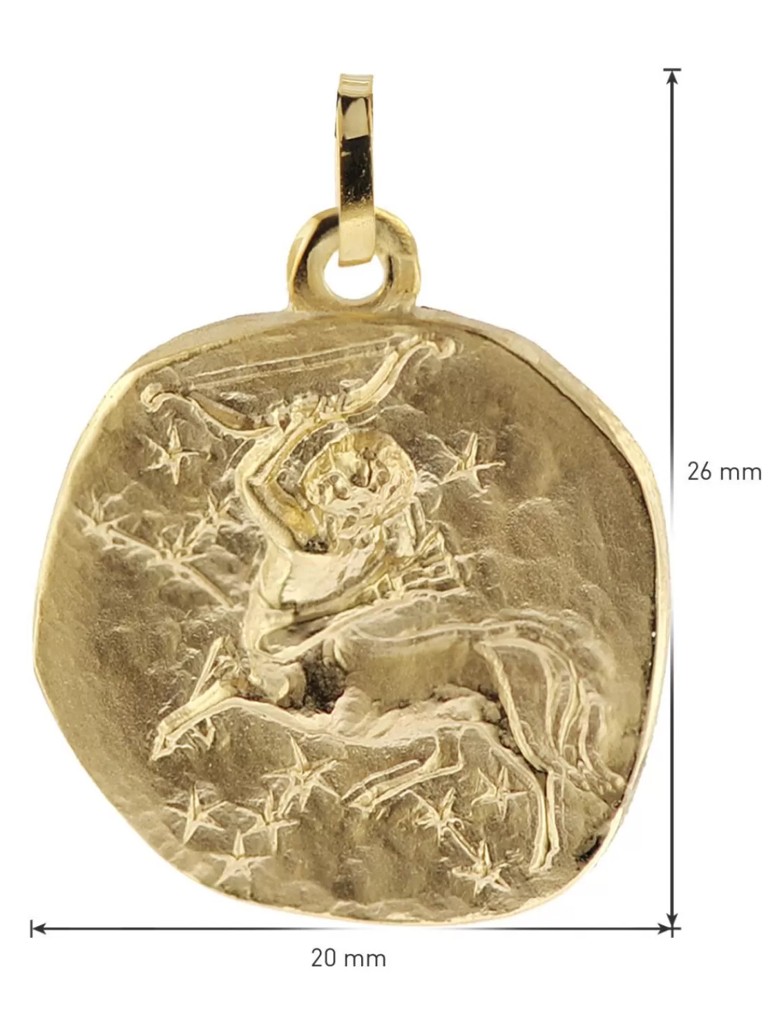 trendor Schutze Sternzeichen O 20 Mm Herrenkette Gold Auf Silber | Herrenschmuck