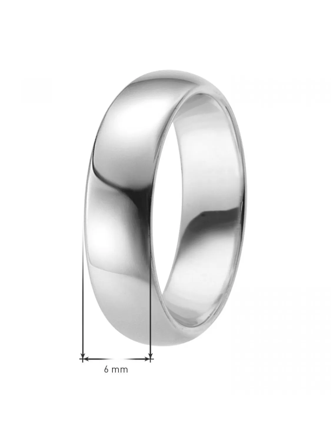 trendor Silber Freundschaftsring Fur Damen Und Herren Breite 6 Mm | Herrenschmuck