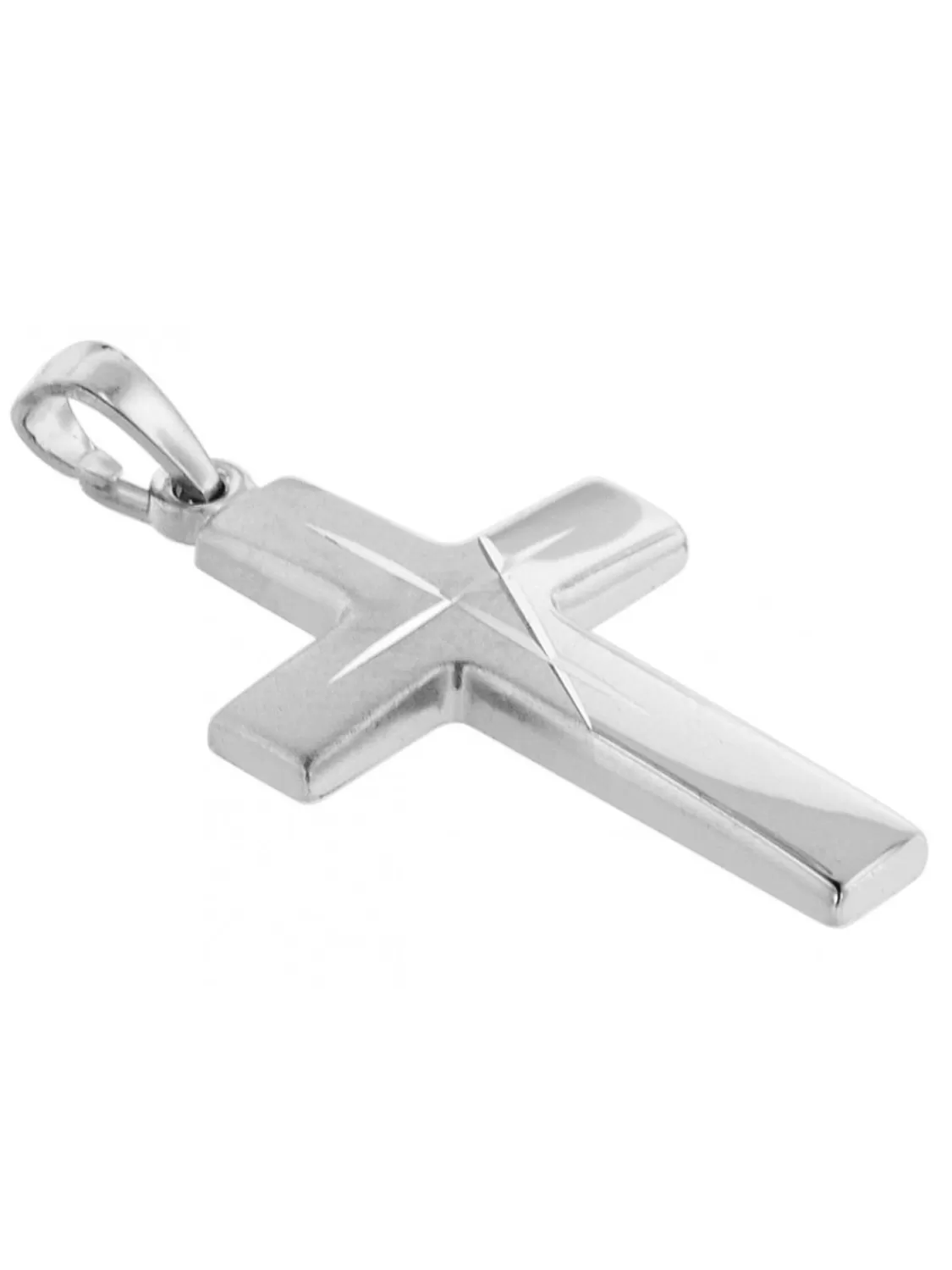 trendor Silber Herren-Halskette Mit Kreuz-Anhanger | Herrenschmuck