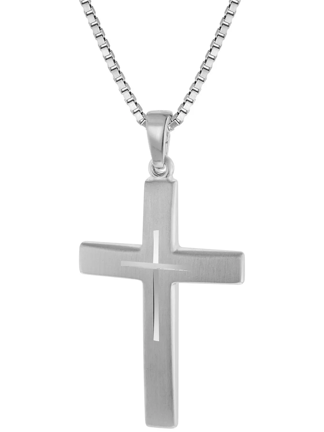 trendor Silber Kreuz Mit Kette Fur Herren 50 Cm | Herrenschmuck
