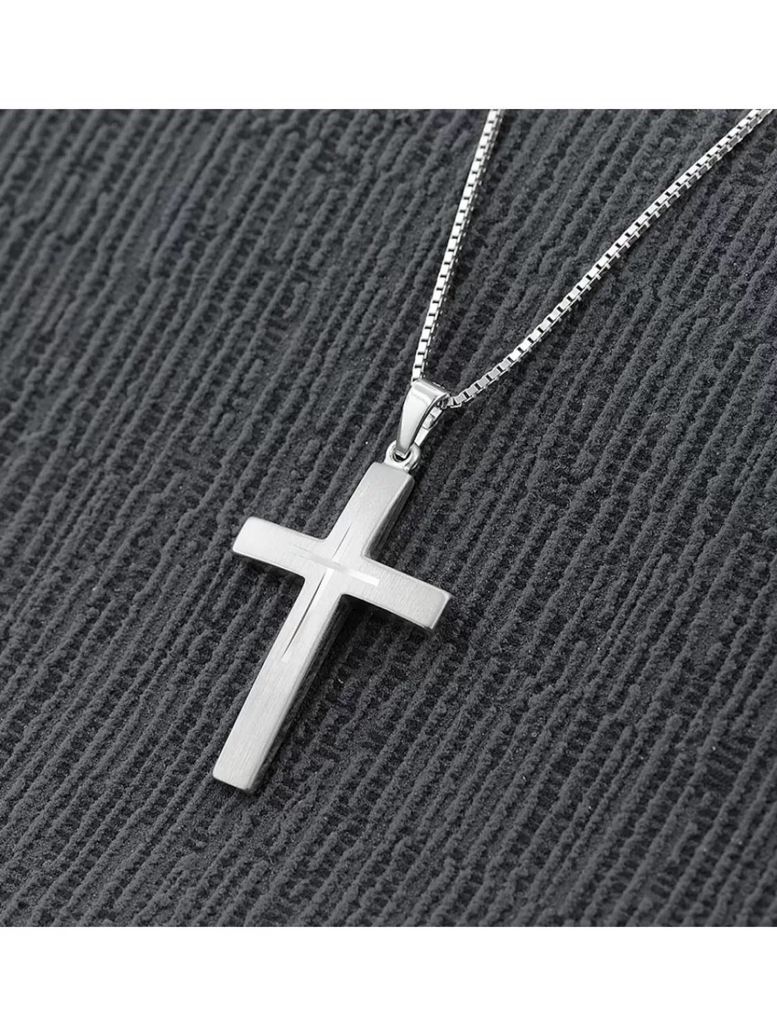 trendor Silber Kreuz Mit Kette Fur Herren 50 Cm | Herrenschmuck