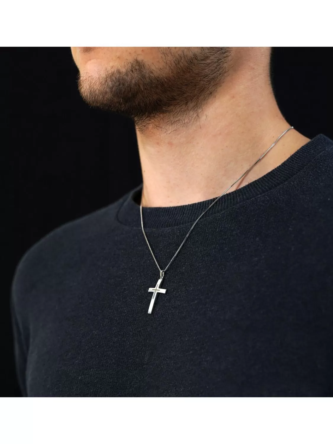 trendor Silber Kreuz Mit Kette Fur Herren 50 Cm | Herrenschmuck