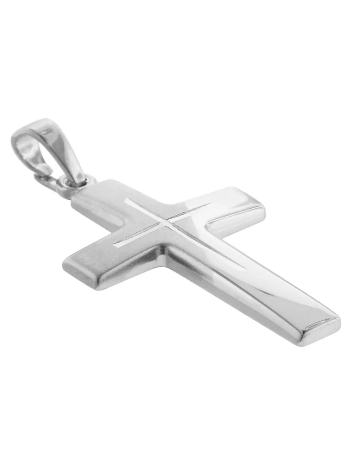 trendor Silber-Herrenkette Mit Kreuz | Herrenschmuck