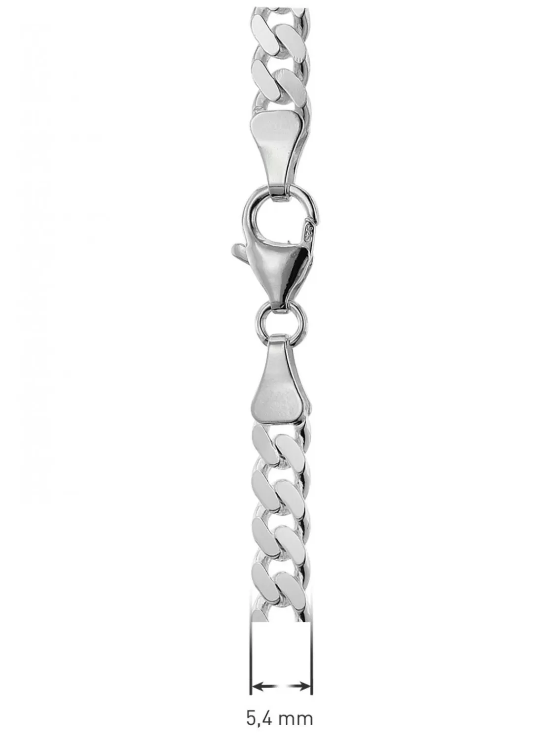 trendor Silberkette Fur Manner 925 Sterlingsilber Flachpanzer 5,4 Mm | Herrenschmuck