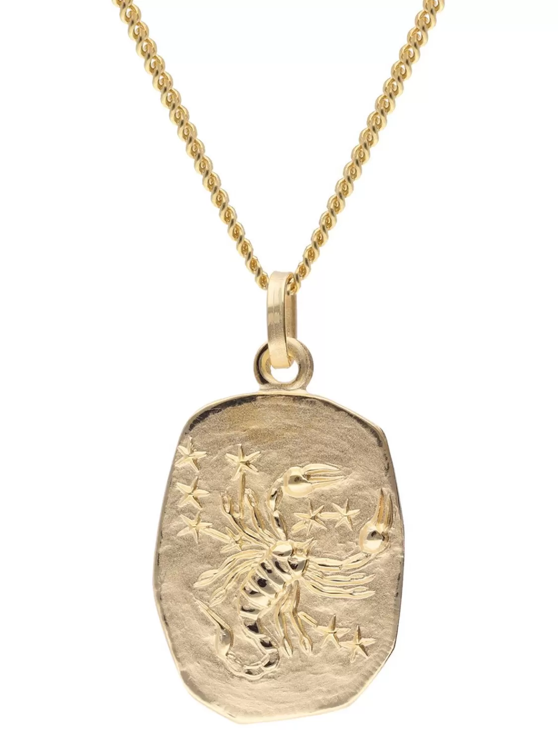 trendor Skorpion Sternzeichen Gold 333 Mit Vergoldeter Silberkette | Herrenschmuck