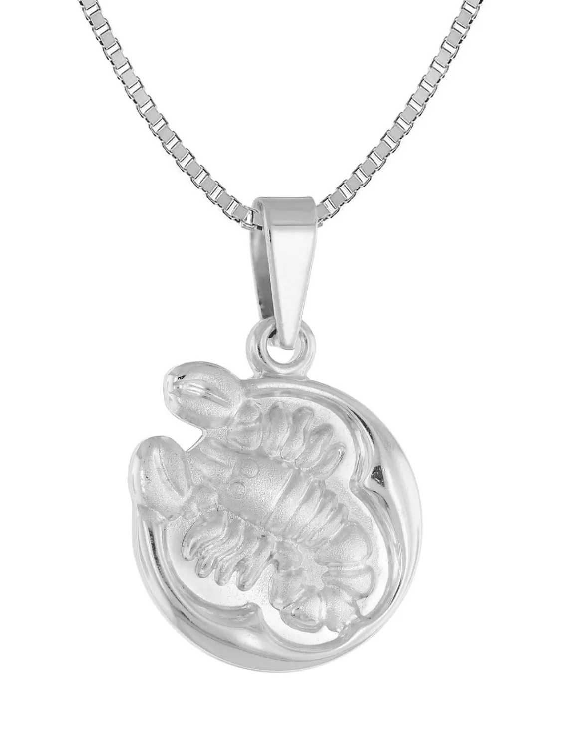 trendor Skorpion Sternzeichen Mit Halskette 925 Silber O 15 Mm | Kinderschmuck