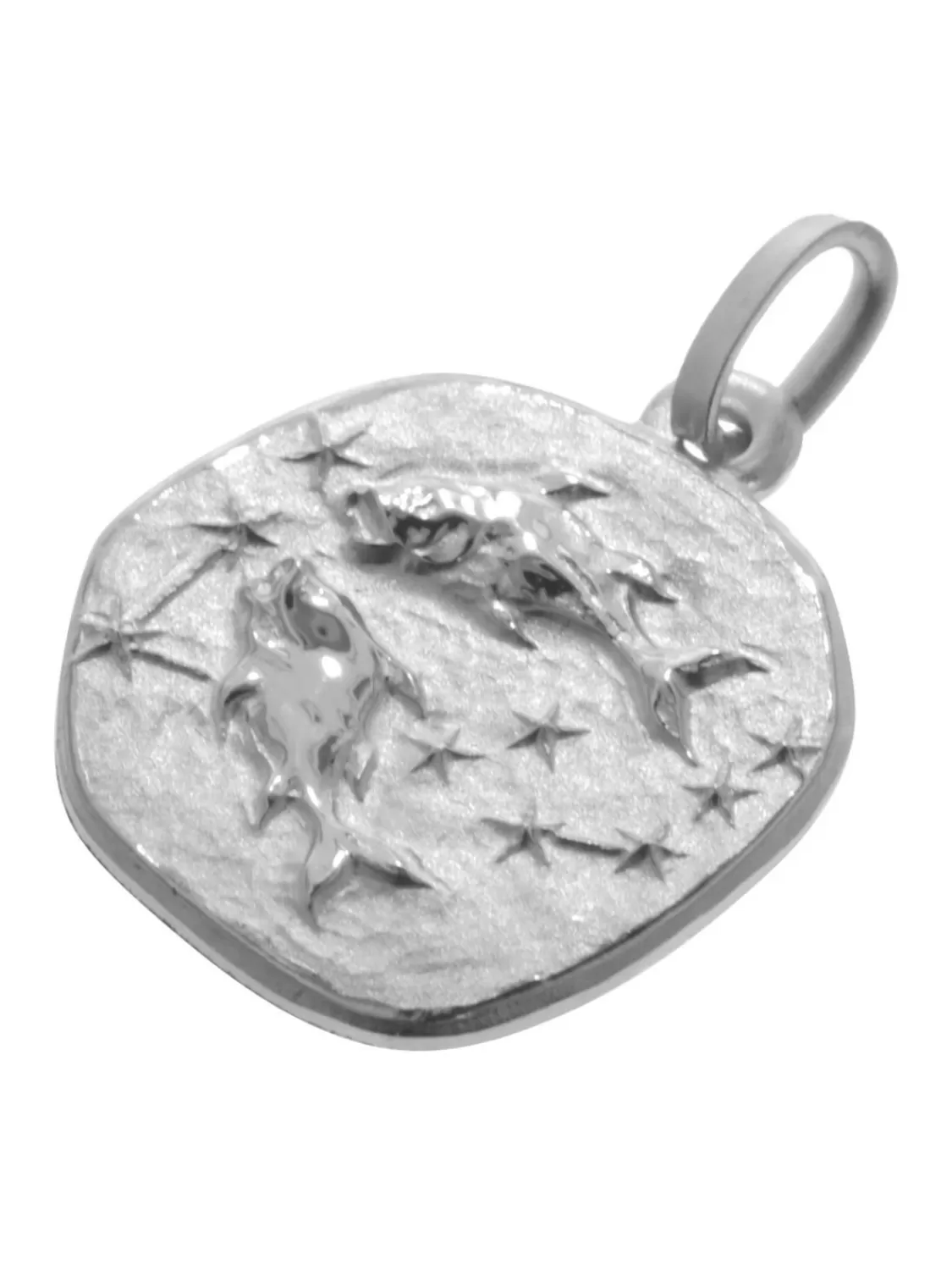 trendor Sternzeichen Fische Mit Halskette 925 Silber O 16 Mm | Herrenschmuck