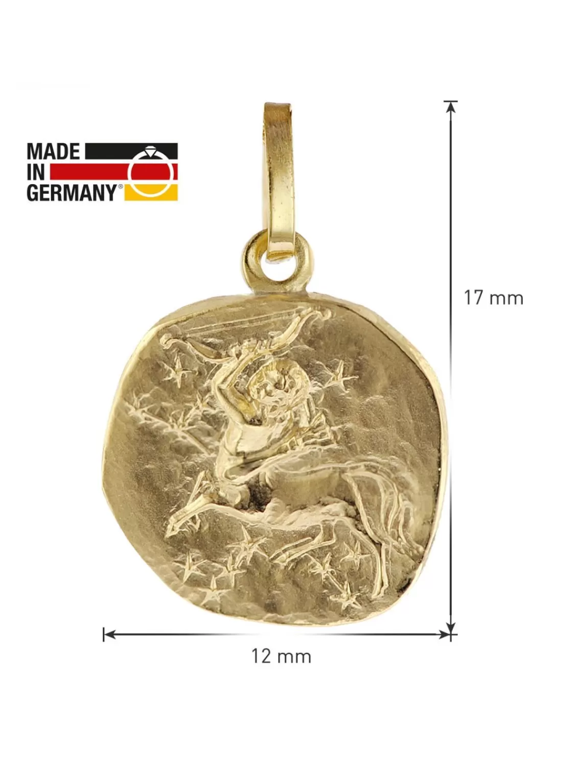 trendor Sternzeichen Fur Kinder Schutze Gold 333 Anhanger + Halskette | Kinderschmuck
