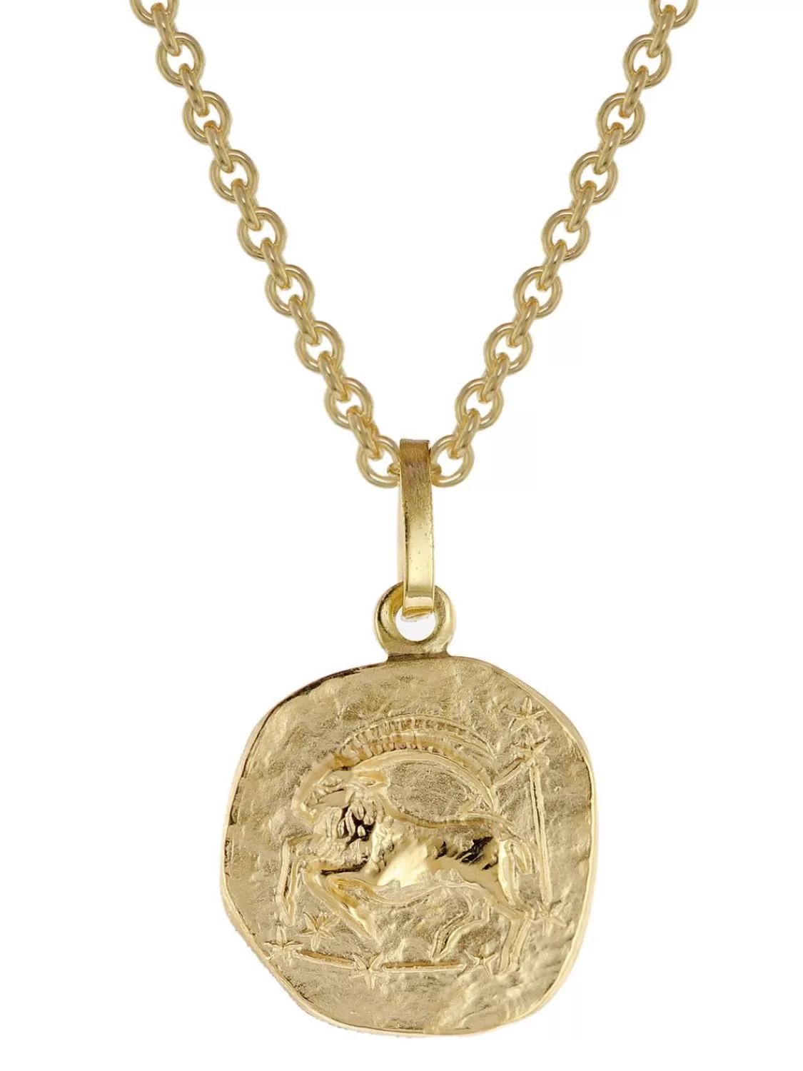 trendor Sternzeichen Fur Kinder Steinbock Gold 333 Anhanger + Kette | Kinderschmuck