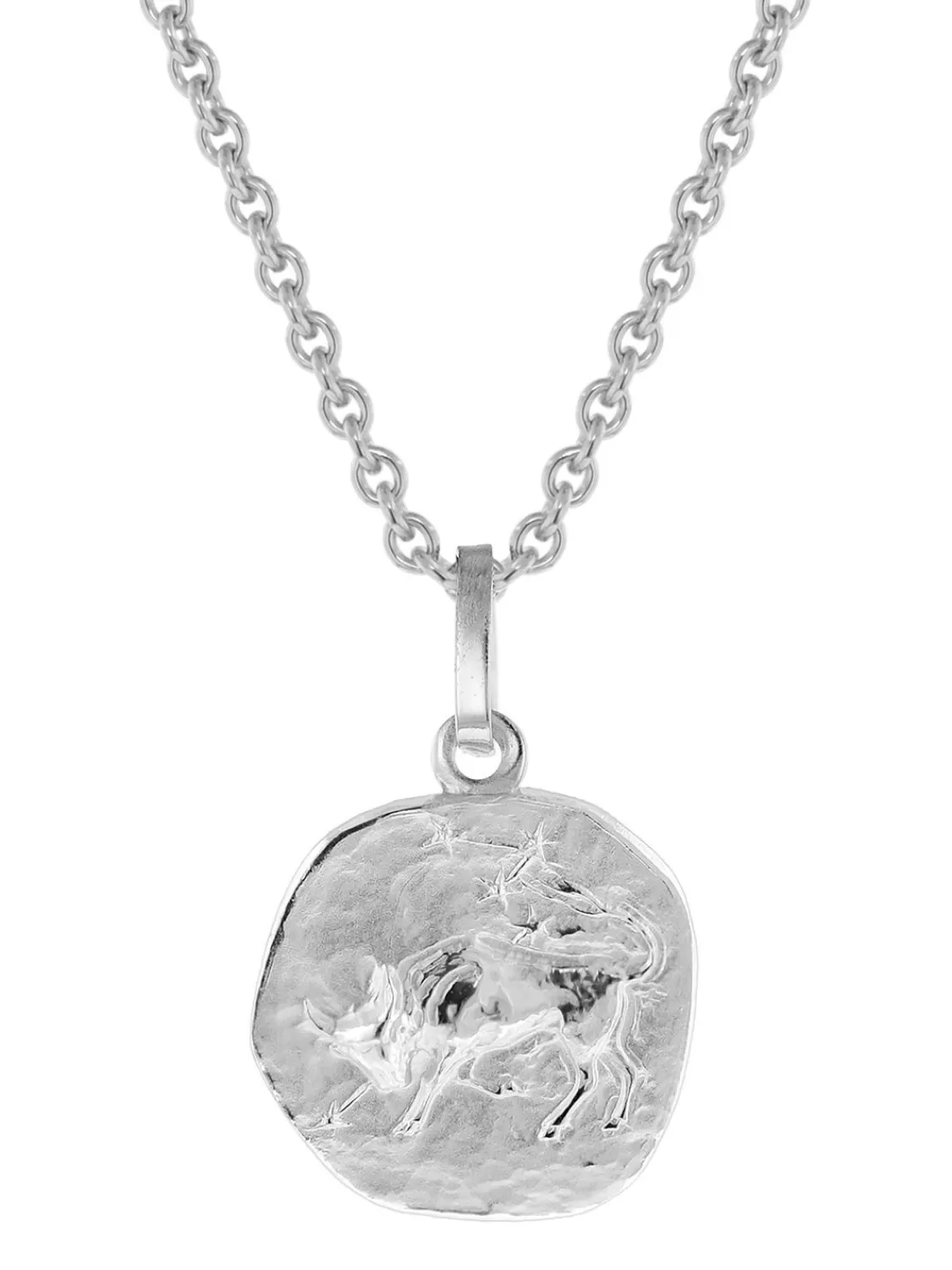 trendor Sternzeichen Fur Kinder Stier Weisgold 333 Anhanger + Kette | Kinderschmuck