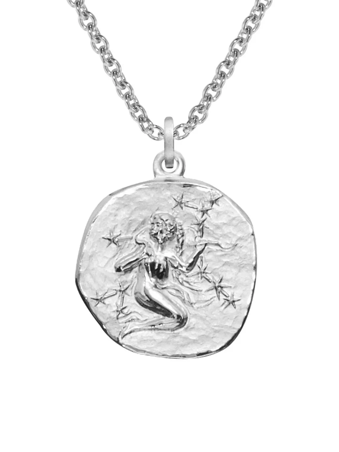 trendor Sternzeichen Jungfrau Mit Halskette 925 Silber O 16 Mm | Herrenschmuck