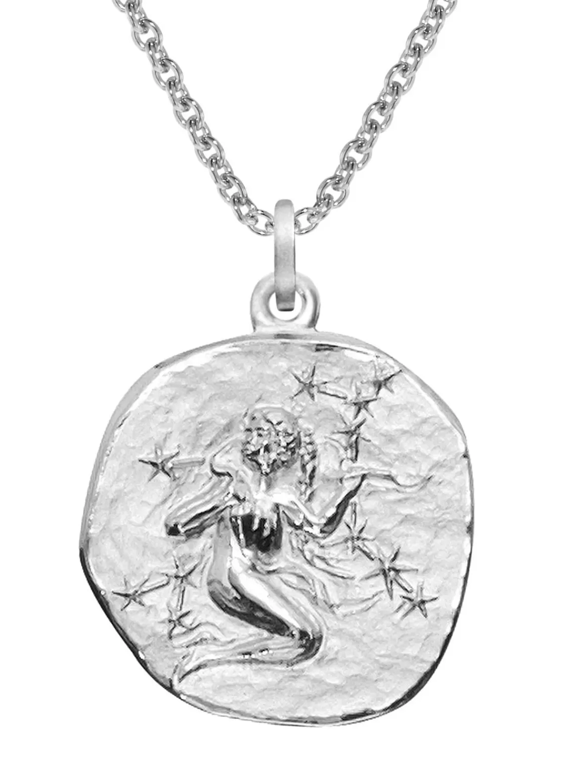 trendor Sternzeichen Jungfrau O 20 Mm Und Halskette 925 Silber | Herrenschmuck