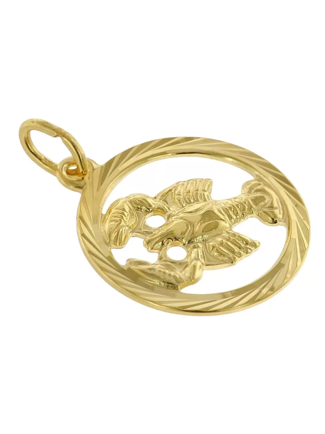 trendor Sternzeichen Krebs 333 Gold Anhanger O 16 Mm | Herrenschmuck