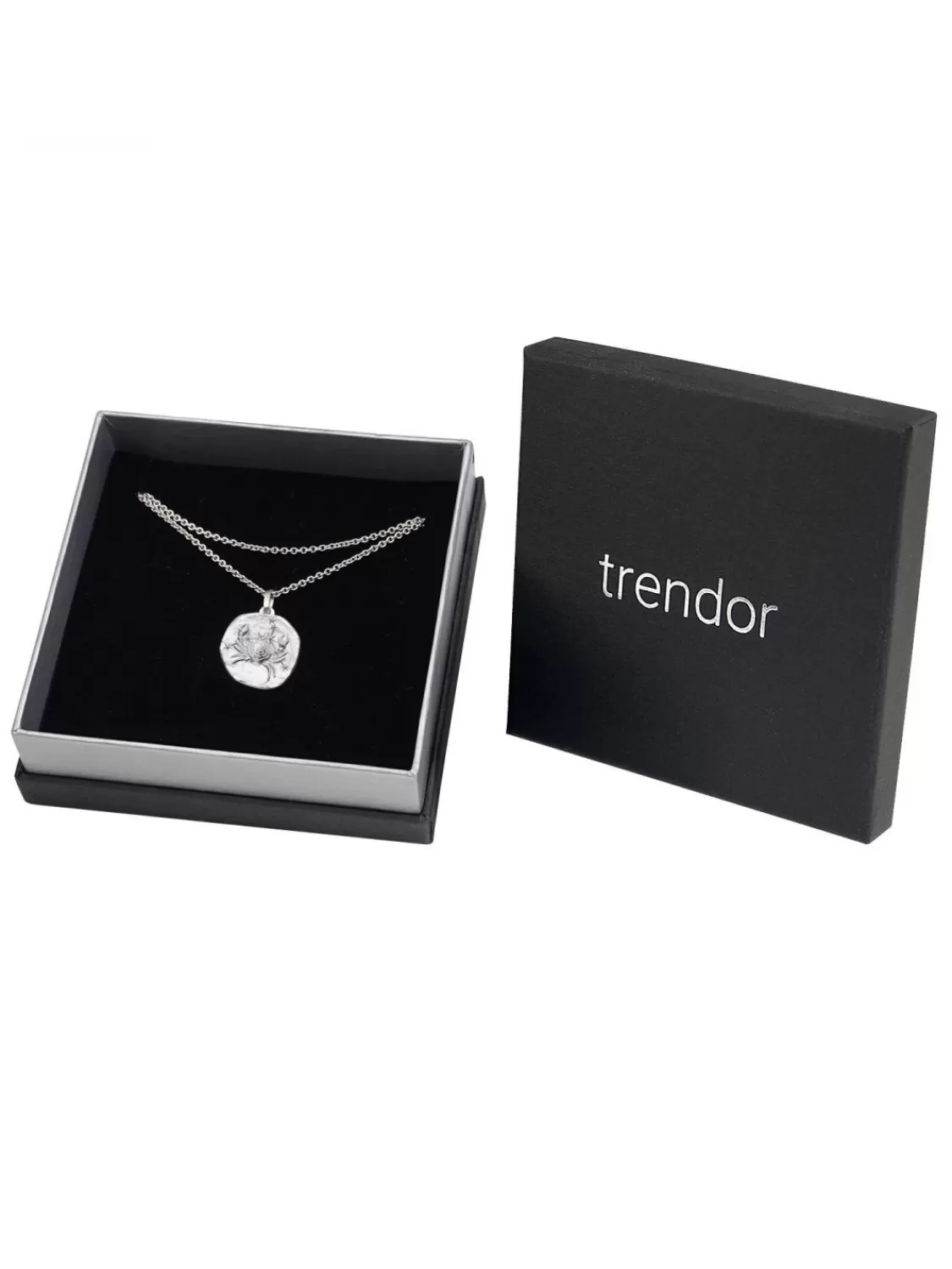 trendor Sternzeichen Krebs Mit Halskette 925 Silber O 16 Mm | Herrenschmuck