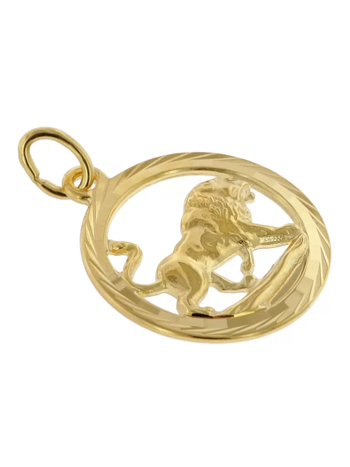 trendor Sternzeichen Lowe 333 Gold Anhanger O 16 Mm | Herrenschmuck