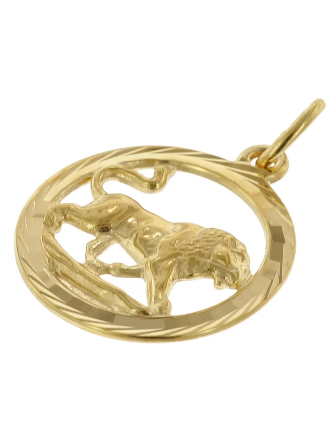 trendor Sternzeichen Lowe Gold 333 Anhanger O 16 Mm + Halskette | Damenschmuck
