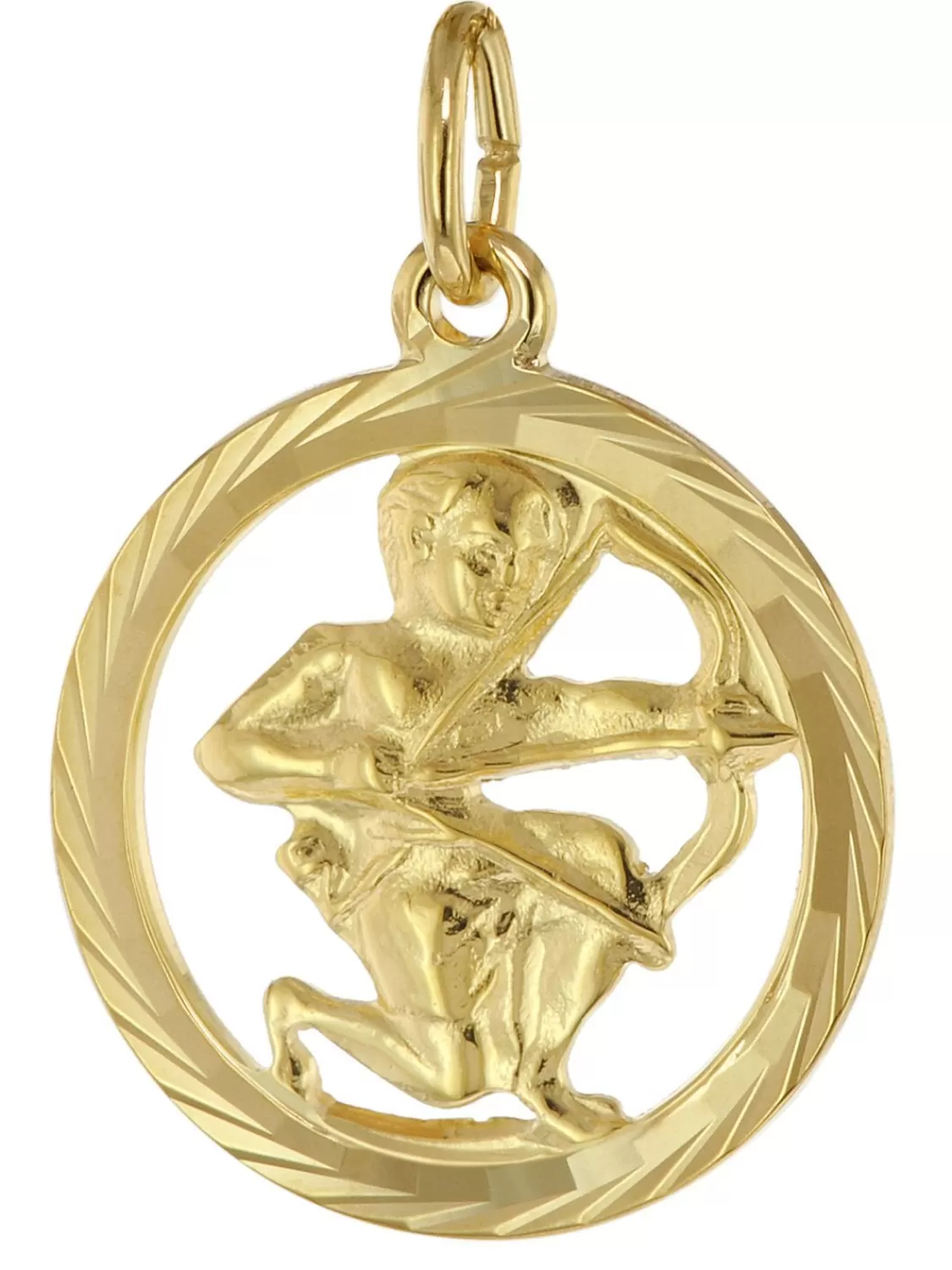 trendor Sternzeichen Schutze 333 Gold Anhanger O 16 Mm | Herrenschmuck