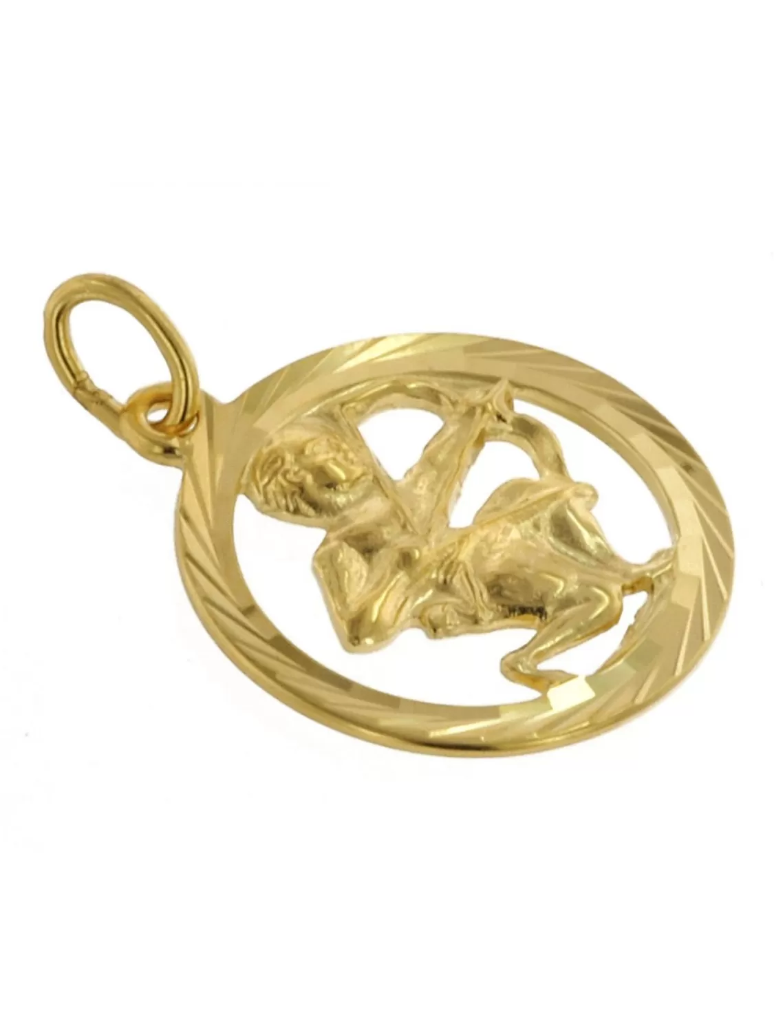 trendor Sternzeichen Schutze Gold 333 Anhanger O 16 Mm + Halskette | Damenschmuck