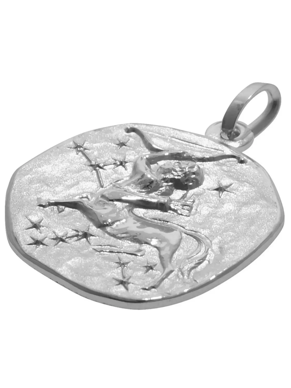 trendor Sternzeichen Schutze Mit Halskette 925 Silber O 16 Mm | Herrenschmuck