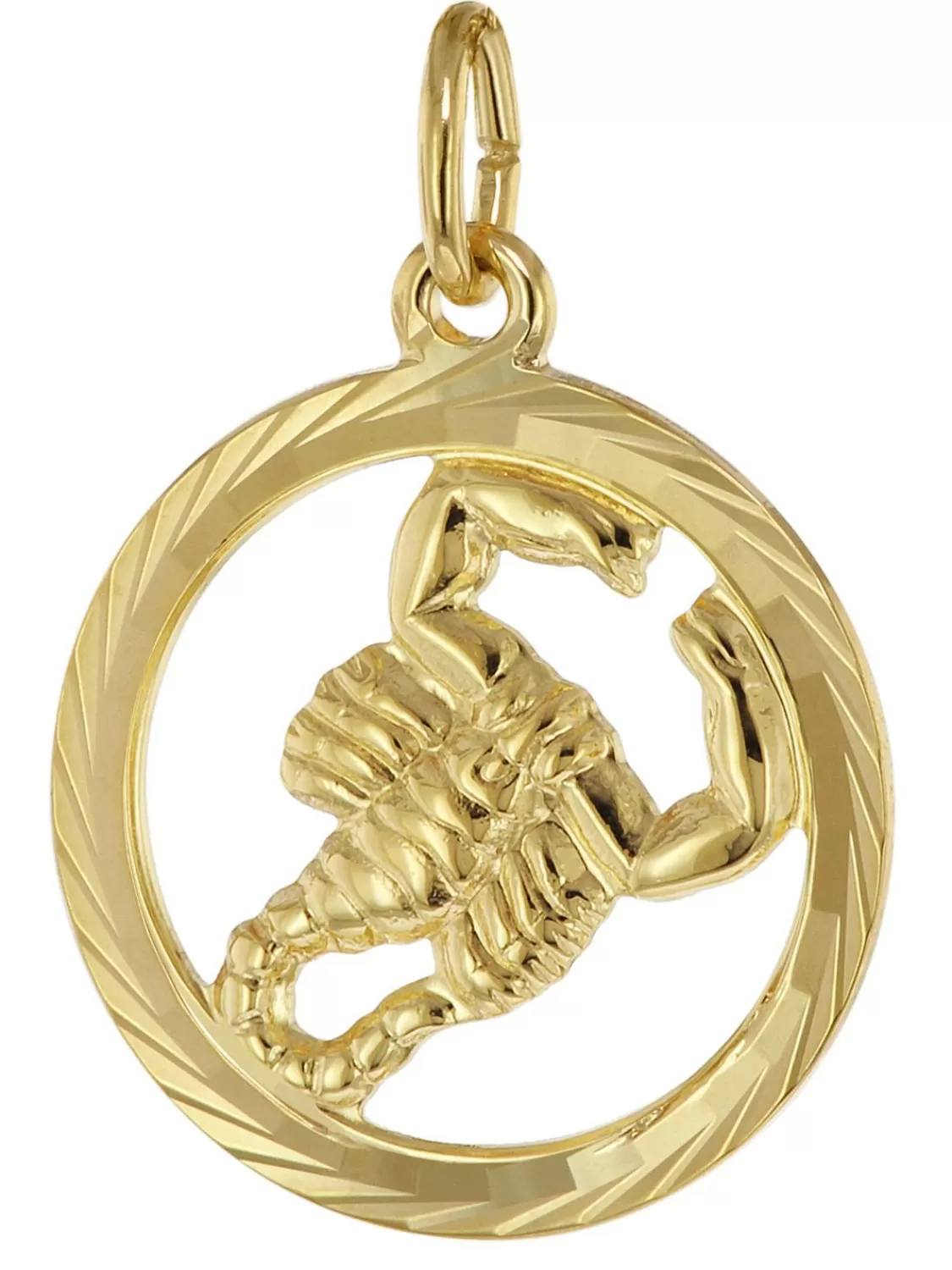 trendor Sternzeichen Skorpion 333 Gold Anhanger O 16 Mm | Herrenschmuck