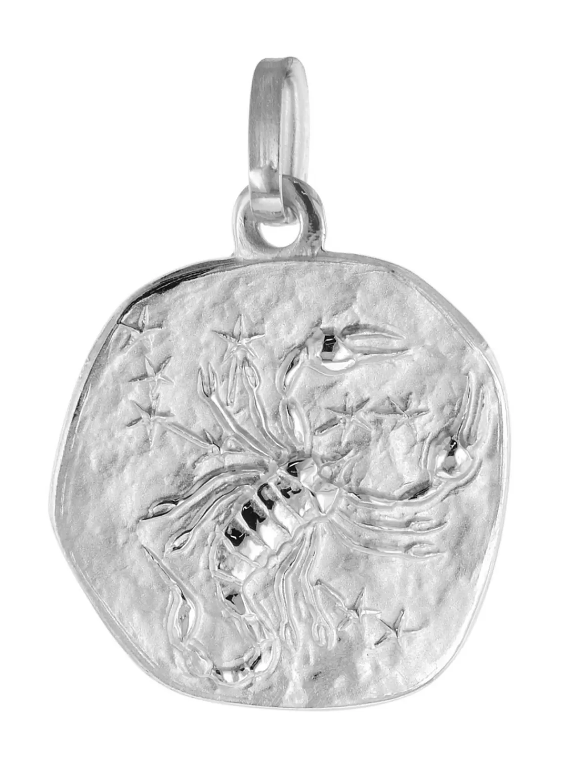 trendor Sternzeichen Skorpion 333 Weisgold O 16 Mm | Herrenschmuck