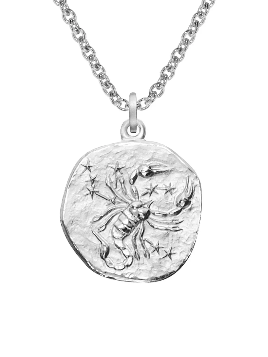trendor Sternzeichen Skorpion Mit Halskette 925 Silber O 16 Mm | Herrenschmuck