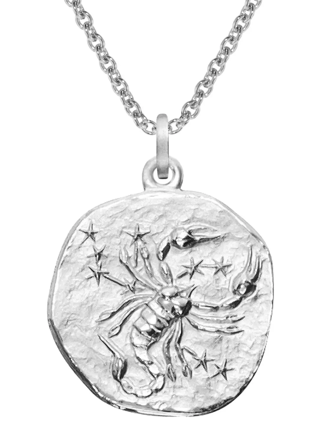 trendor Sternzeichen Skorpion O 20 Mm Und Halskette 925 Silber | Herrenschmuck