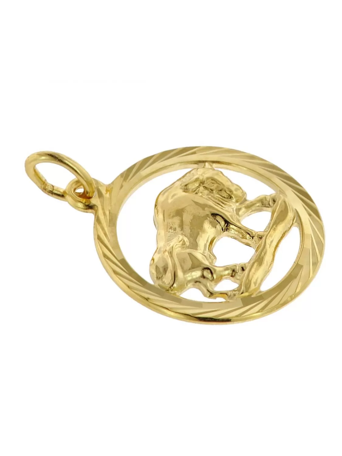 trendor Sternzeichen Stier Gold 333 Anhanger O 16 Mm + Halskette | Damenschmuck