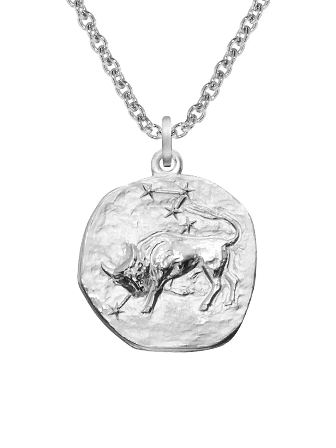 trendor Sternzeichen Stier Mit Halskette 925 Silber O 16 Mm | Herrenschmuck