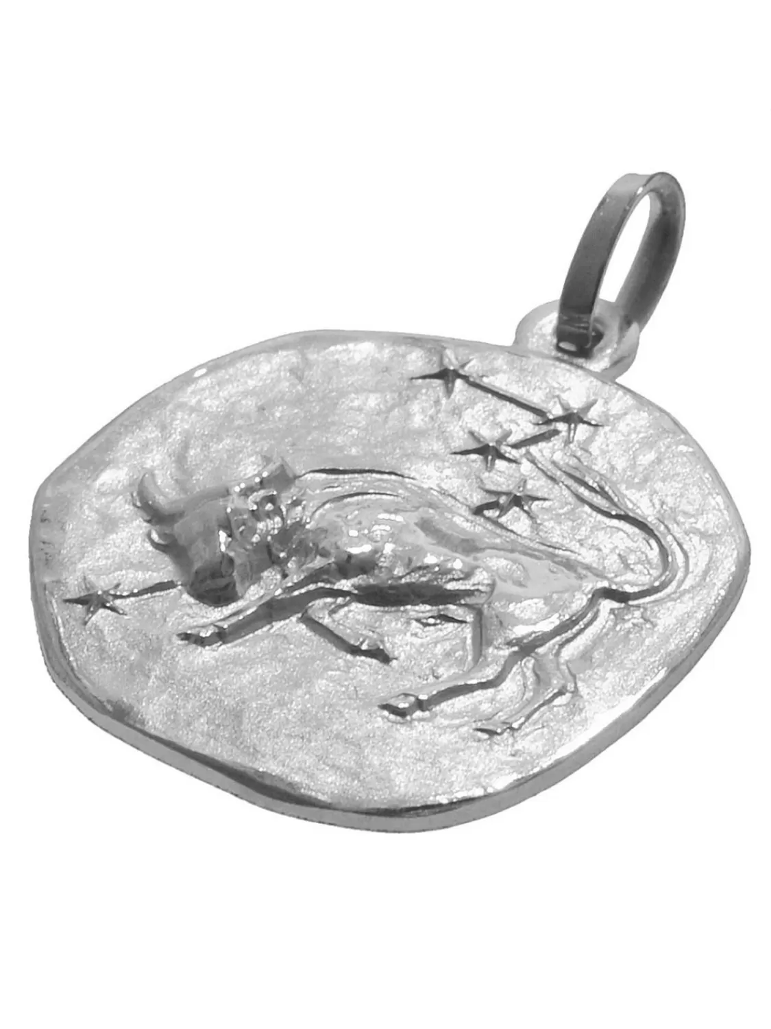 trendor Sternzeichen Stier O 20 Mm Und Halskette 925 Silber | Herrenschmuck