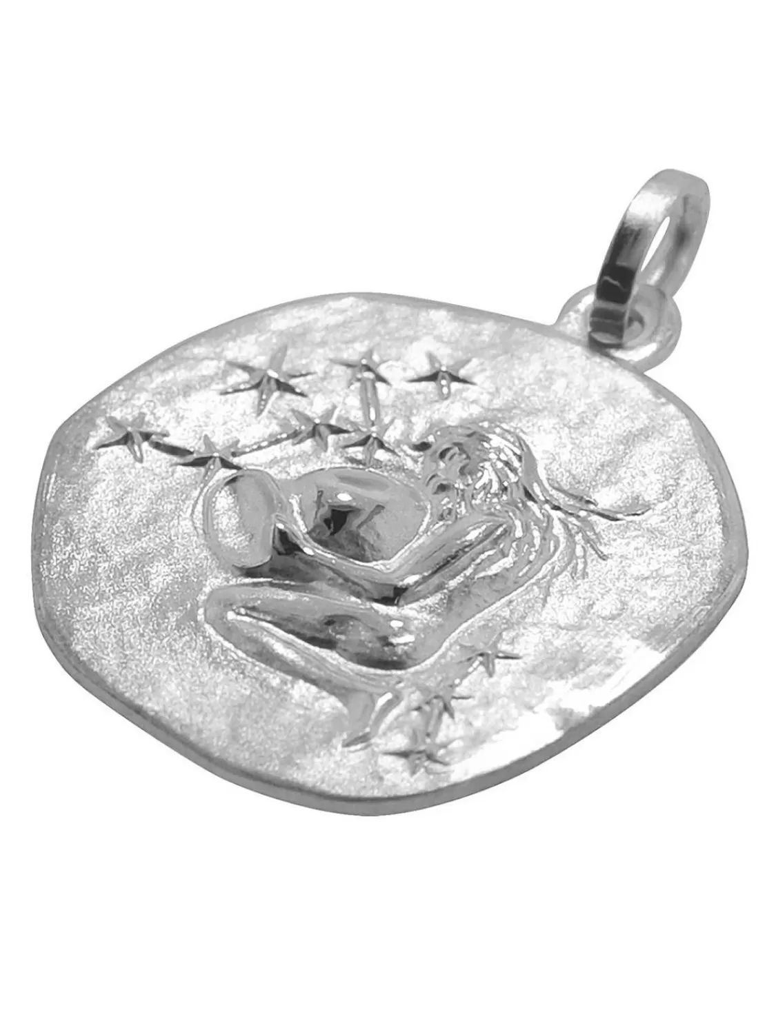 trendor Sternzeichen Wassermann O 20 Mm Und Halskette 925 Silber | Herrenschmuck
